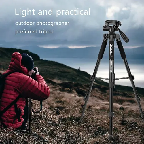 Tripé Zomei Q666C – Fibra de Carbono Profissional - Image 4
