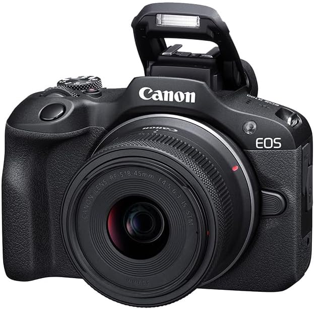 Câmera Canon EOS R100 Mirrorless com Lente RF-S 18-45mm