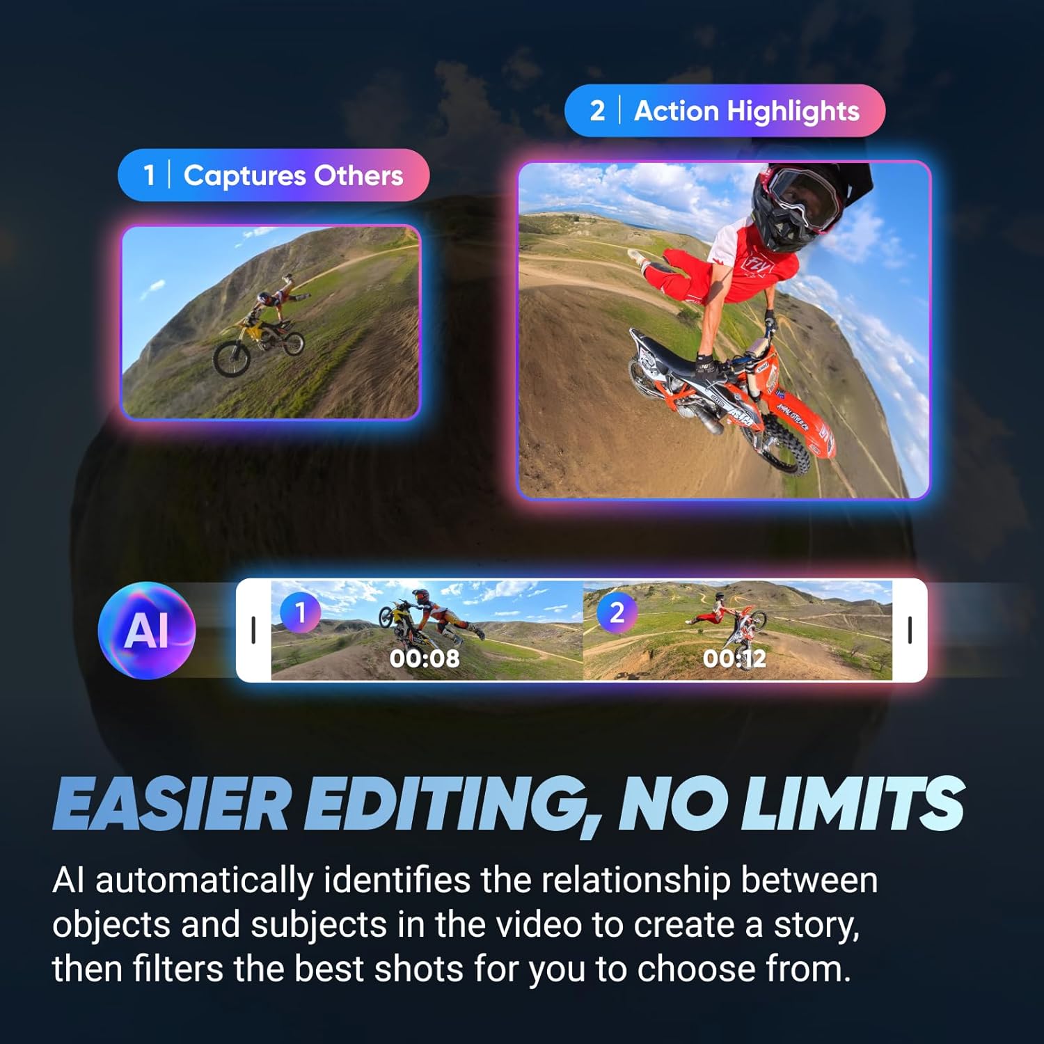 Insta360 X4 – Câmera de Ação 360° 8K - Image 3