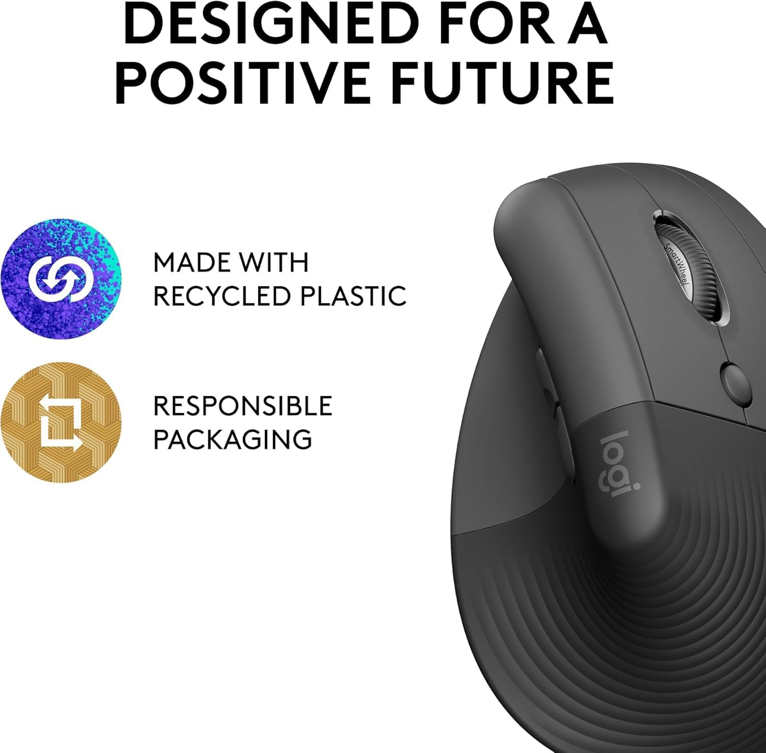 Logitech Lift Vertical Ergonomic Mouse – Sem Fio - Image 2