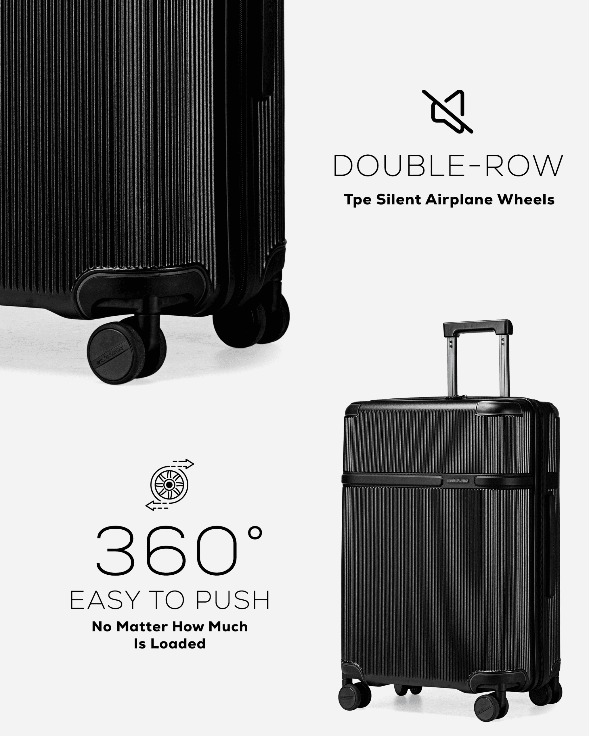 Mala de Viagem Arctic Hunter LGX001 – Conjunto de 3 Peças (20” + 24” + 28”) - Image 5